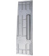 Plancher latéral gauche pour 2cv avec bombage pour pot de suspension 130mm