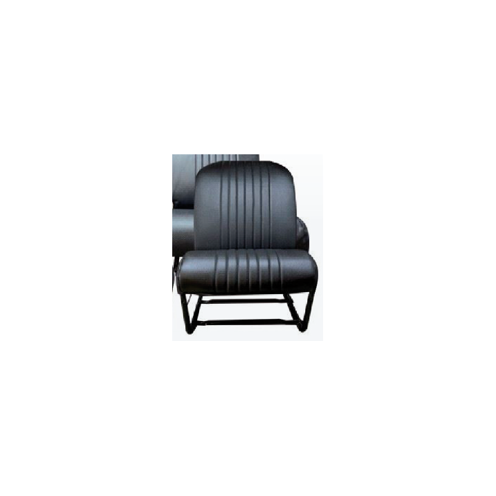 GARNITURE DE SIEGE 2CV AVANT DROIT ASYMETRIQUE SKAI NOIR PERFORE