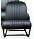 GARNITURE DE SIEGE 2CV AVANT GAUCHE ASYMETRIQUE SKAI NOIR PERFORE