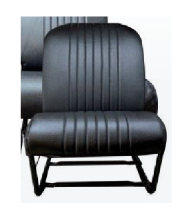 GARNITURE DE SIEGE 2CV AVANT GAUCHE ASYMETRIQUE SKAI NOIR PERFORE