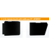LOT DE 4 PANNEAUX DE PORTE 2CV PETIT MODELE SKAI NOIR