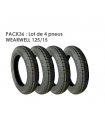 LOT DE 4 PNEUS WEARWELL 125/15