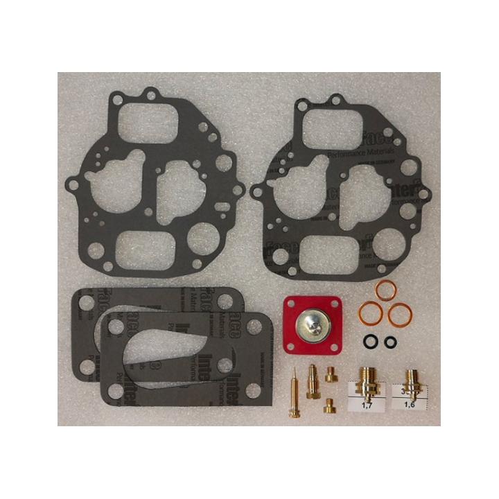 POCHETTE DE RÉPARATION CARBURATEUR DOUBLE CORPS TOP QUALITÉ POUR 2CV MÉHARI OU DÉRIVÉES