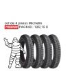 LOT DE 4 PNEUS MICHELIN 125 / 15 X PREMIUM