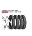 LOT DE 4 PNEUS MICHELIN 135 / 15 ZX PREMIUM