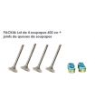 LOT DE 4 SOUPAPES 602 CC + JOINTS DE QUEUES DE SOUPAPES