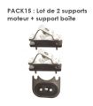 LOT DE 2 SUPPORTS MOTEUR 2CV6 OU MEHARI + SUPPORT BOITE