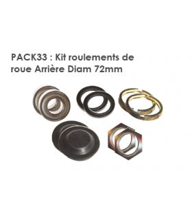 KIT ROULEMENTS DE ROUE ARRIÈRE DIAMÈTRE 72mm