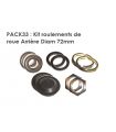 KIT DE ROULEMENTS DE ROUES ARRIÈRE DIAMÈTRE 72mm