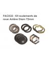 KIT DE ROULEMENTS DE ROUE ARRIÈRE DIAMÈTRE 72mm