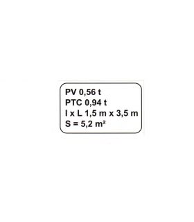 PLAQUE DE TARE ADHESIVE POUR MEHARI ET MEHARI 4X4