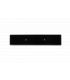 PLAQUE IMMATRICULATION ALU NOIRE POUR ARRIERE 520 X 110 MM FORMAT SIV