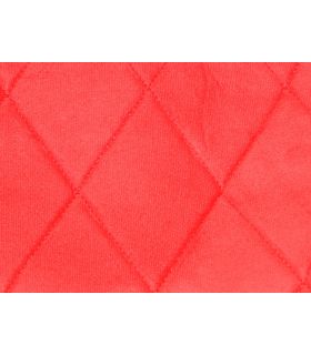 PLAGE ARRIERE 2CV TISSUS CHARLESTON ROUGE