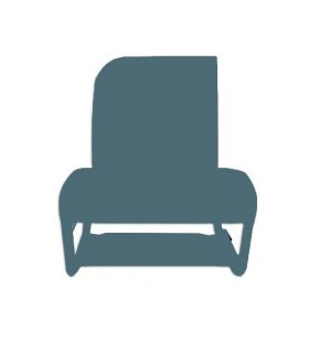 GARNITURE DE SIÈGE 2CV AVANT DROIT SYMÉTRIQUE SKAÏ MARRON PERFORÉ