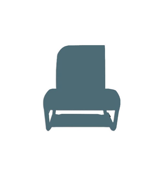 GARNITURE DE SIÈGE 2CV AVANT DROIT SYMÉTRIQUE SKAÏ MARRON PERFORÉ