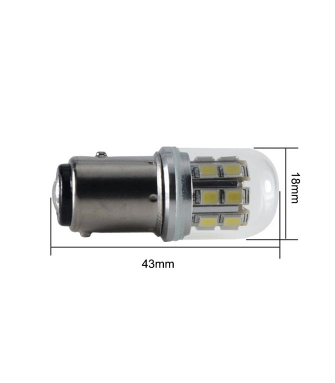 AMPOULE LED BA15S 6V A 12V CLIGNOTANT