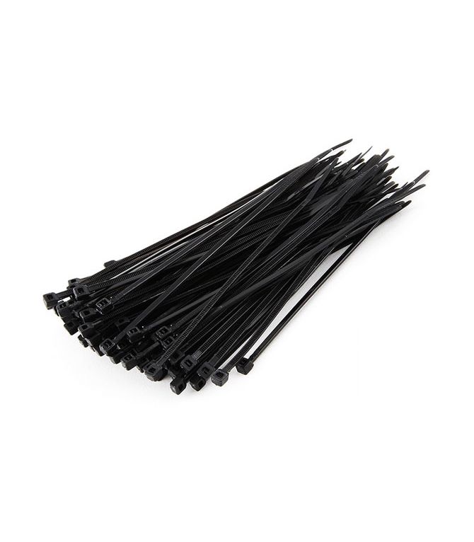 COLLIERS SERRE CABLES NOIR SACHET DE 100 PIECES