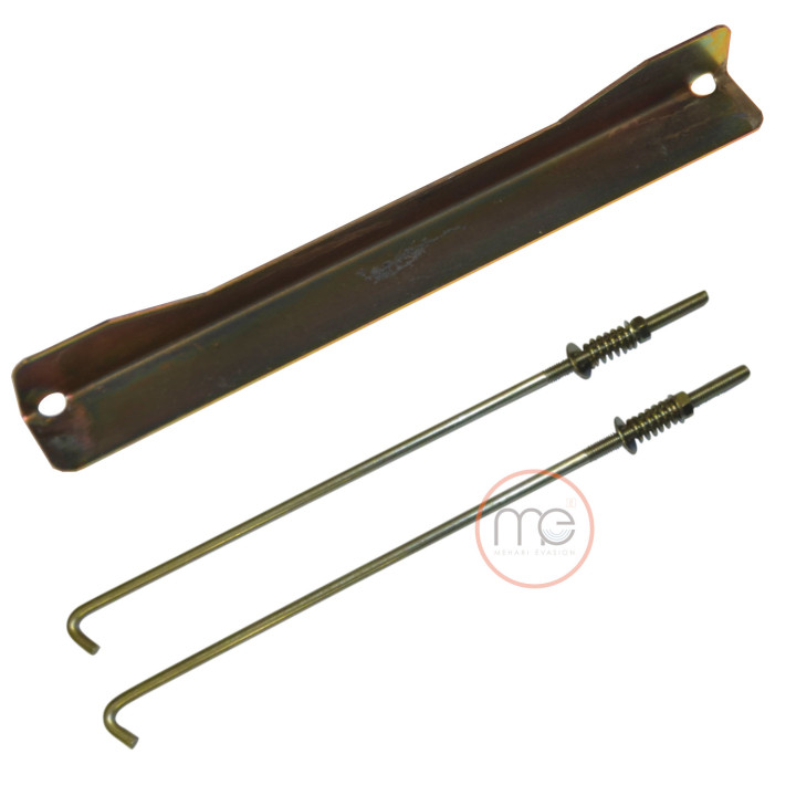 TOLE DE MAINTIEN BATTERIE ET TIRANTS DE FIXATION X 2 POUR 2CV