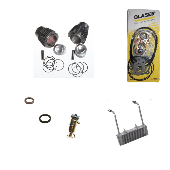 PACK REFECTION MOTEUR 602 CC + RADIATEUR D'HUILE + RENIFLARD HAUT