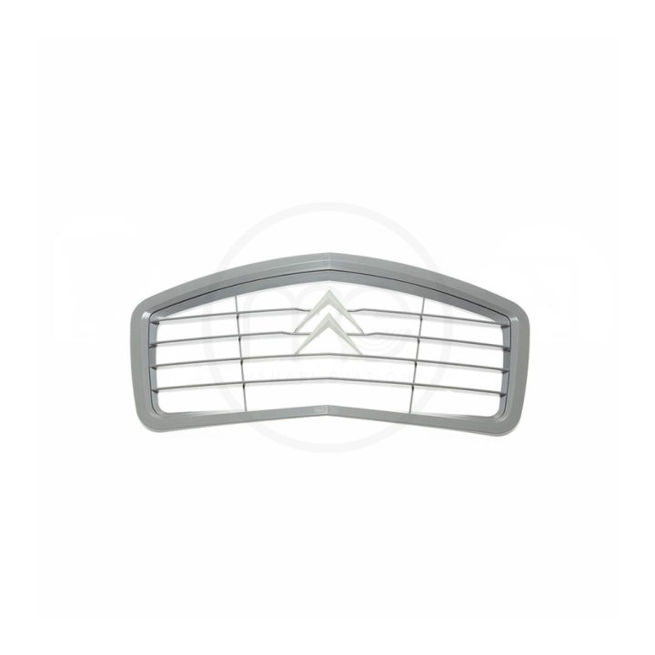 Calandre 2cv nouveau modèle plastique gris a bord chrome