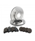 KIT DISQUES ET PLAQUETTES FREIN POUR 2CV & MEHARI