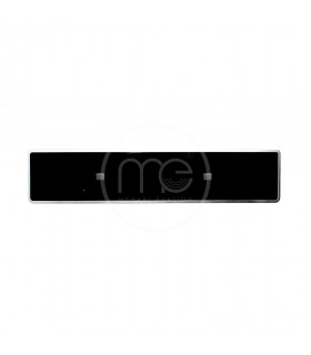 PLAQUE IMMATRICULATION ALU NOIRE POUR AVANT 455 X 100 MM FORMAT SIV