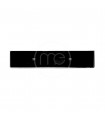 PLAQUE IMMATRICULATION ALU NOIRE POUR AVANT 455 X 100 MM FORMAT SIV