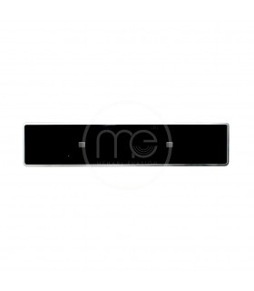 PLAQUE IMMATRICULATION ALU NOIRE POUR ARRIERE 520 X 110 MM FORMAT SIV