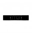 PLAQUE IMMATRICULATION ALU NOIRE POUR ARRIERE 520 X 110 MM FORMAT SIV