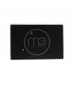 PLAQUE IMMATRICULATION ALU NOIRE CARREE POUR ARRIERE 300 X 200 MM FORMAT SIV