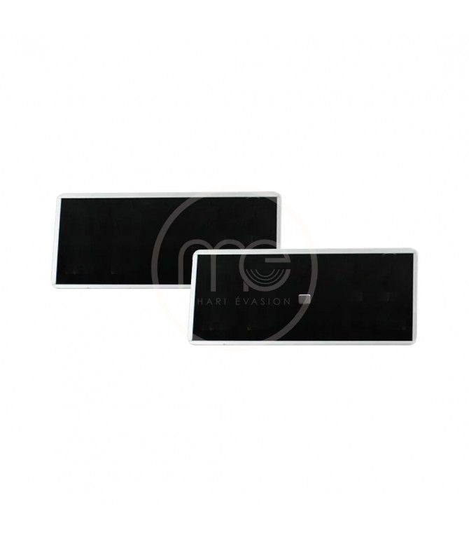 PLAQUE IMMATRICULATION POUR ARRIERE 2CV CAMIONNETTE EN 2 PARTIES 275 x 110 mm