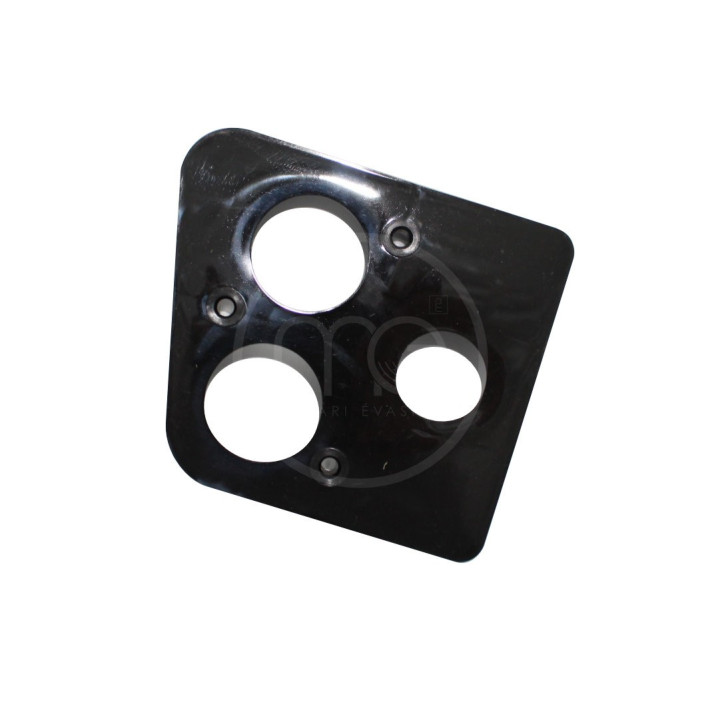 Platine réhausse noire feu arrière gauche 2cv – ajustement précis et fixation durable