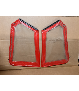 2X HAUT DE PORTE ROUGE OCCASION