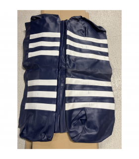 OCCASION++ HOUSSE BANQUETTE AR MEHARI BLEU RAYÉ BLANC