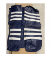OCCASION++ HOUSSE BANQUETTE AR MEHARI BLEU RAYÉ BLANC