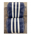 OCCASION GARNITURE SIEGE AV MEHARI BLEU RAYÉ BLANC