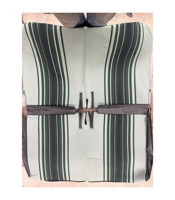 OCCASION GARNITURE BANQUETTE AV RAYÉ VERT