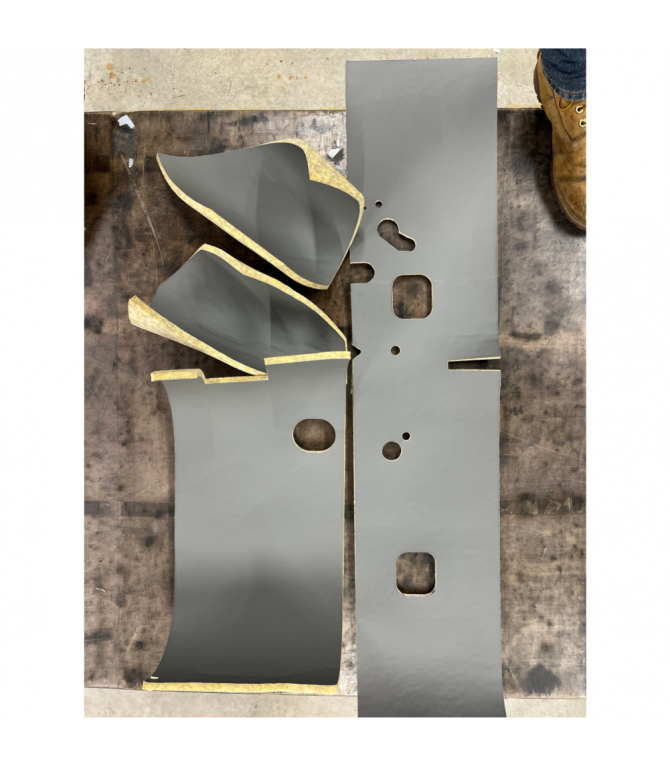 OCCASION GARNITURE TABLIER GRIS KIT INCOMPLET