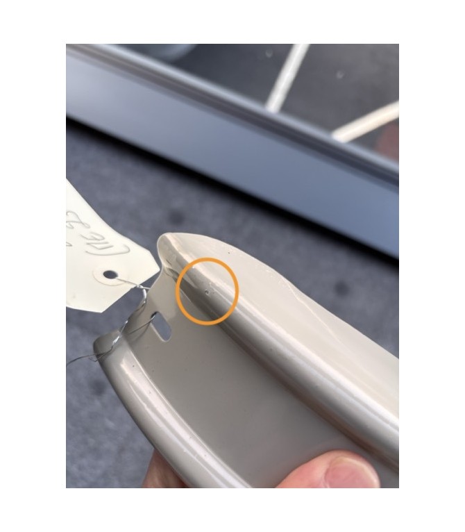 OCCASION PARE CHOC ARRIERE ETROIT 9CM 2CV GRIS ROSE