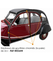 ENJOLIVEUR DE GOUTTIERE CHROME 2CV LA PAIRE