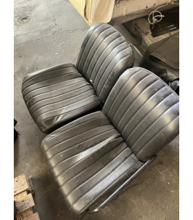LOT DE 2 SIEGES + BANQUETTE ARR MEHARI SKAI NOIR - OCCASION