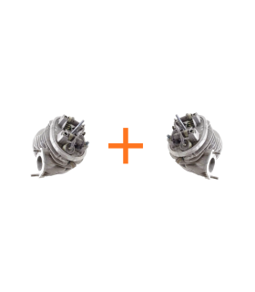 PAIRE DE CULASSES 602cc NEUVE + SOUPAPES NEUVES
