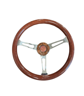 VOLANT BOIS DIAM 35 AVEC MOYEU ET VISSERIE