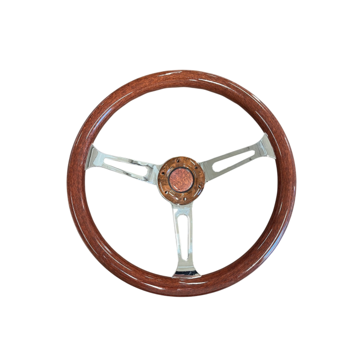 VOLANT BOIS DIAM 35 AVEC MOYEU ET VISSERIE